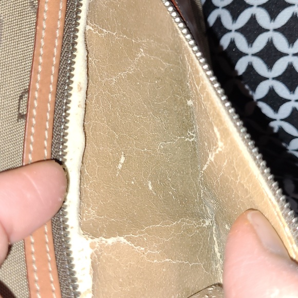 Dooney &Bourke Vintage leather and canvas wallet - Picture 6 of 6